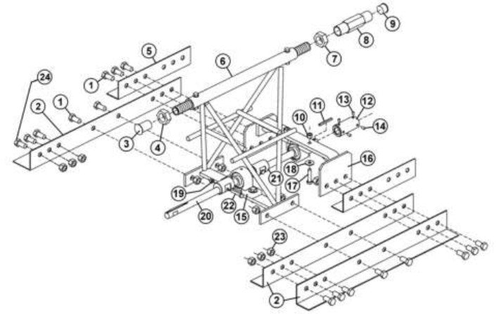 Assembly 2’ Section (MODELS 12 ECS & 12 ECA) By Allen Engineering