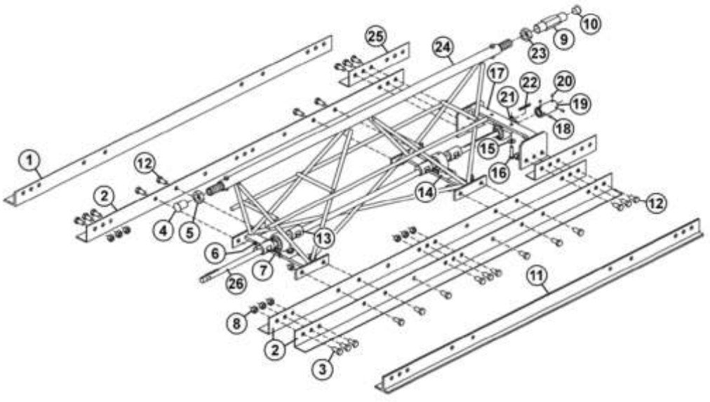 Assembly 5’ Section (MODELS 12 ECS & 12 ECA) By Allen Engineering