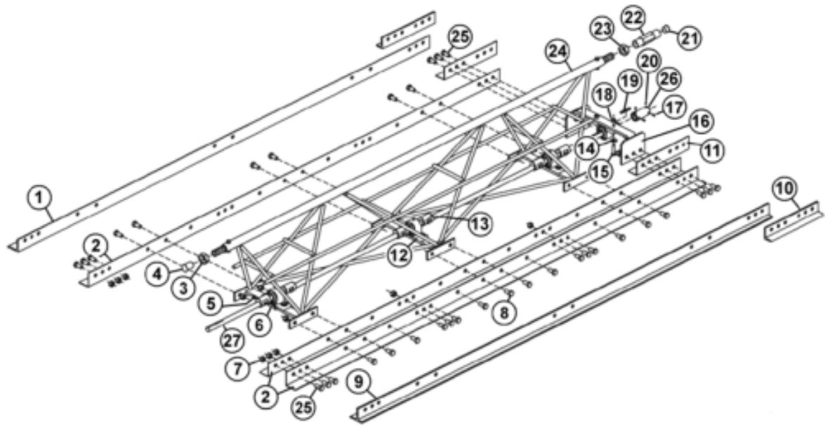 Assembly 7-1/2’ Section (MODELS 12 ECS & 12 ECA) By Allen Engineering