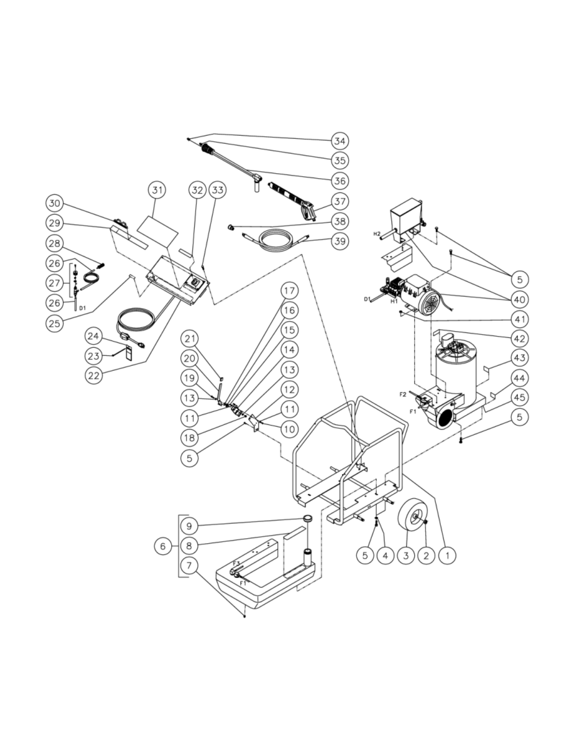 HSE-1002-0M10 (sn:15000000-15004675), (sn:15004676-15007891), HSE-1502-0M10 (sn:15000000-15006316), (sn:15006317-15007891), HSE-2003-0M10 (sn:15000000-15006268), (sn:15006269-15007891) Frame Assembly Parts by Mi-T-M