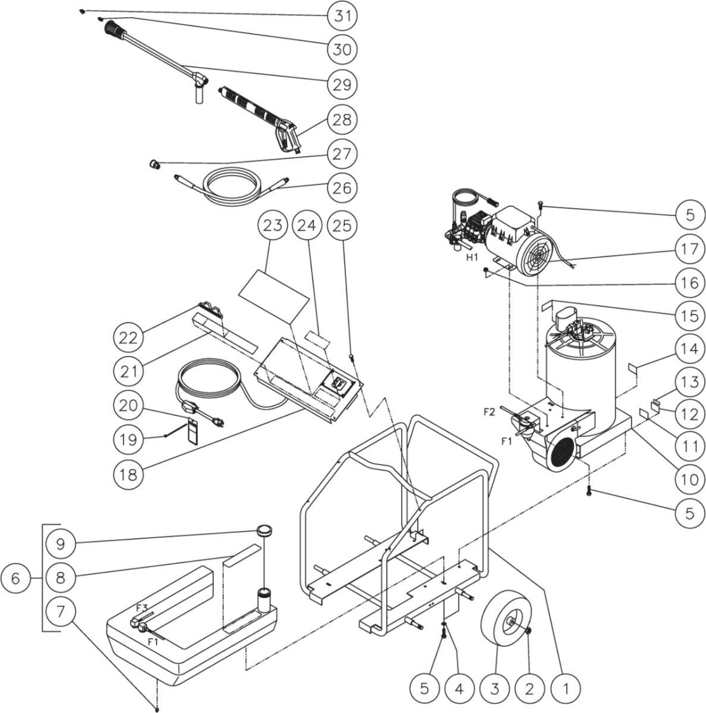 HSE-1002-0M11 Frame Assembly Parts by Mi-T-M