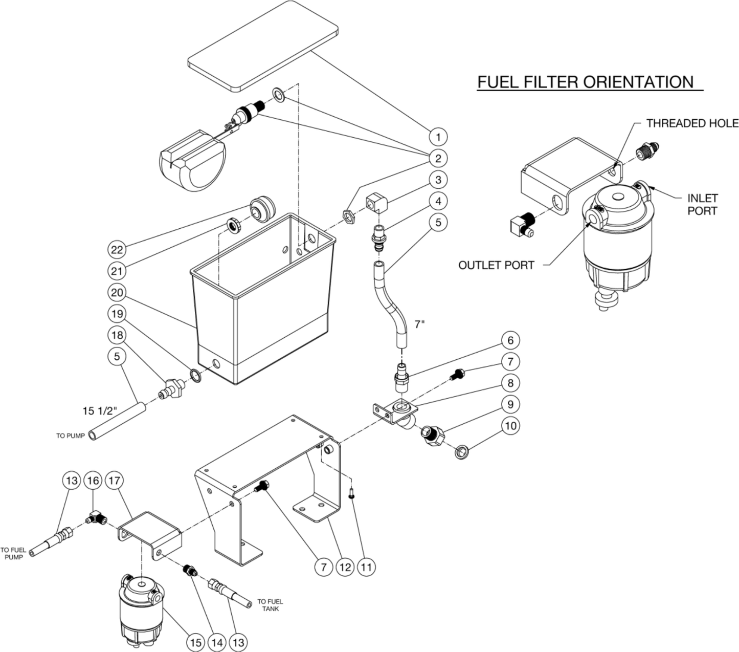 HSE-1002-0MG10, HSE-1502-0MG10 (sn:15143413-99999999)/ (sn:0-15143412), HSE-2003-0MG10 Float Tank Assembly Parts by Mi-T-M