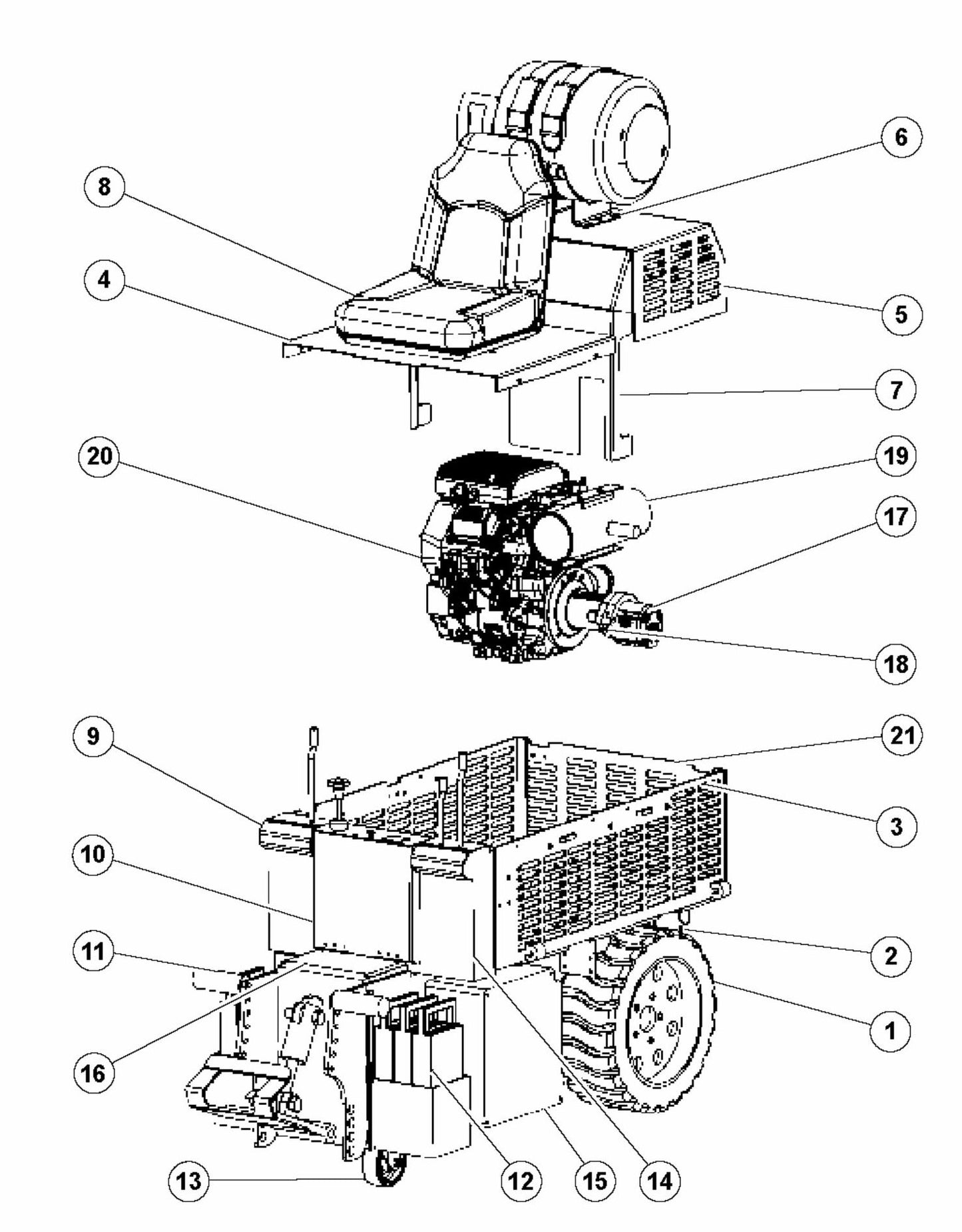 BMS 220P Complete Assembly Parts By Husqvarna