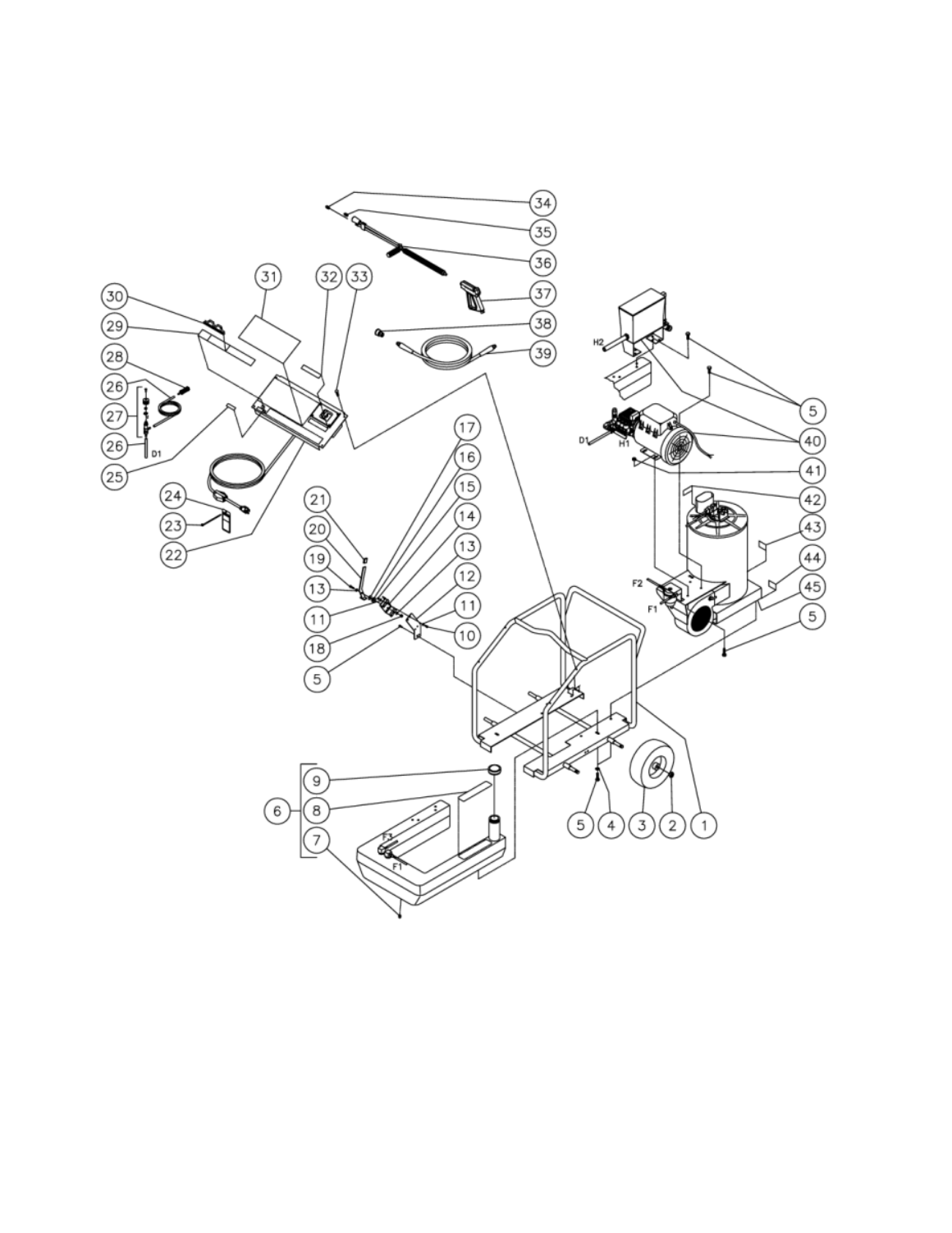HSE-1002-SM10 (sn:0-99999999) Frame Assembly Parts by Mi-T-M