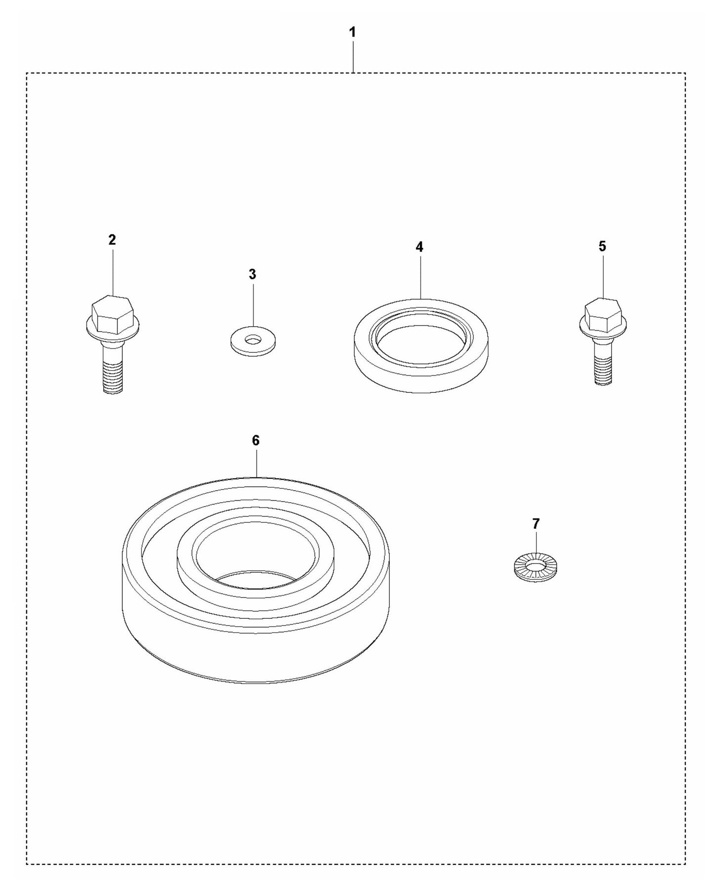 LF 50 L Eccentric Element Repair Kit Assembly Parts by Husqvarna