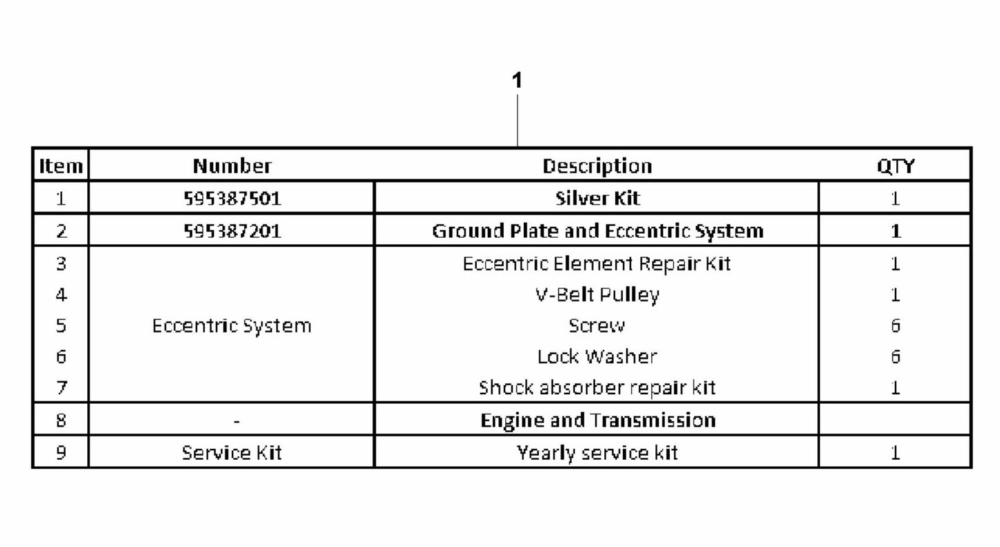 LF 50 L Silver Kit Assembly Parts by Husqvarna