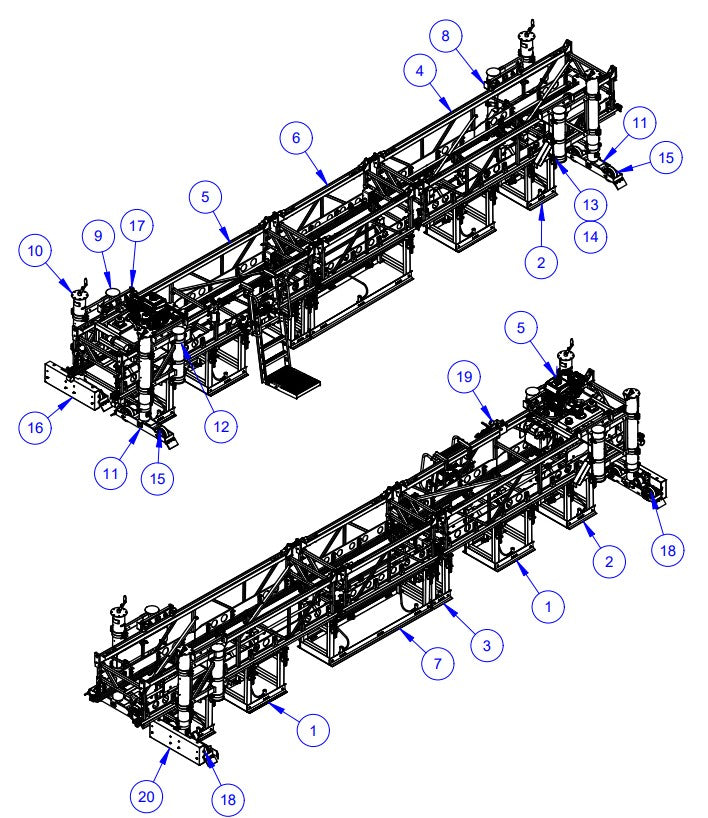 VLP2424 Machine Assembly Parts by Allen Engineering