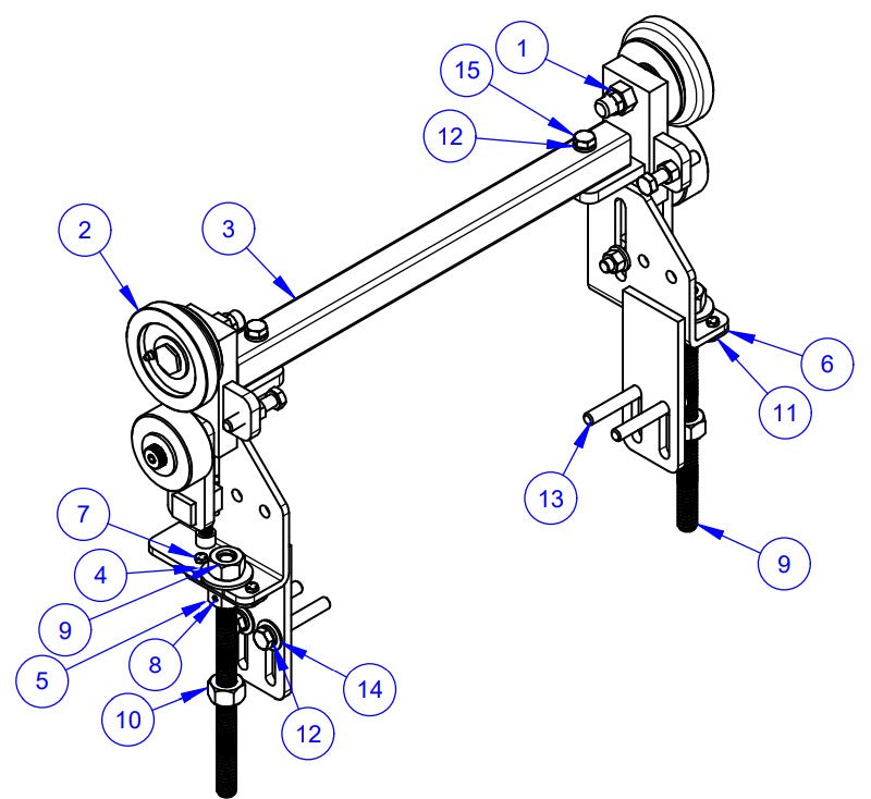 VLP2424 Hanger Profile Assembly Parts by Allen Engineering