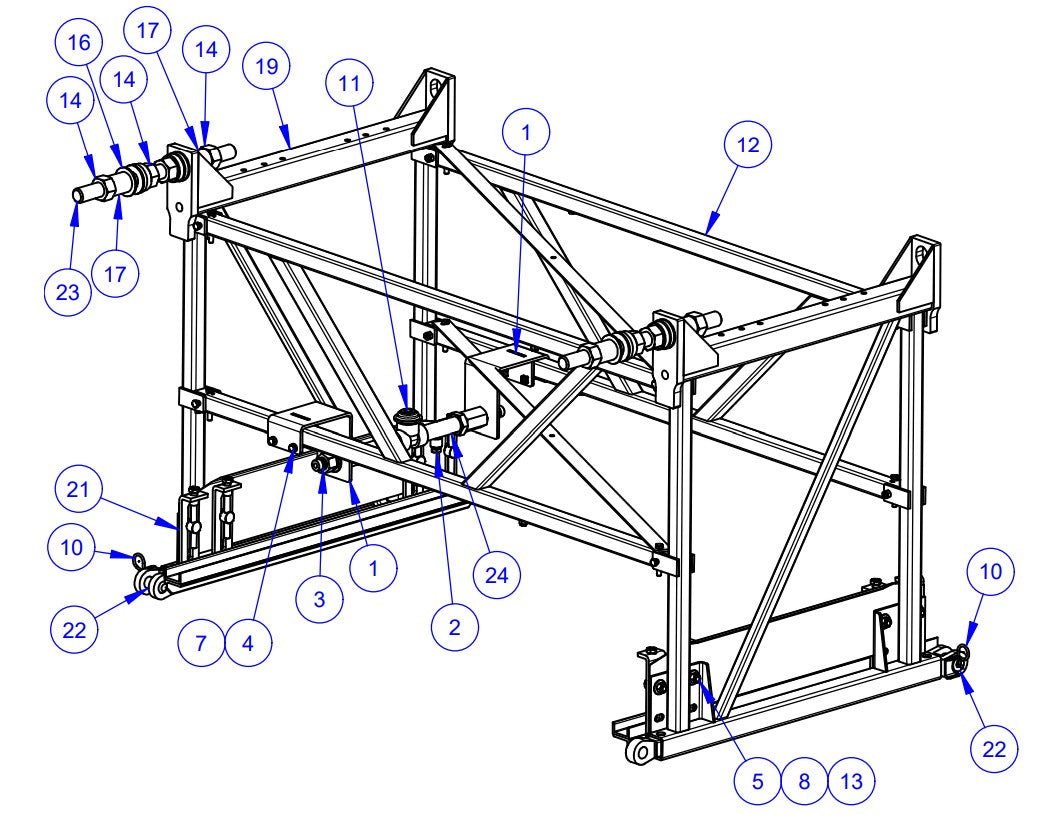 VLP3036 Mainframe - 3ft Frame Assembly Parts by Allen Engineering