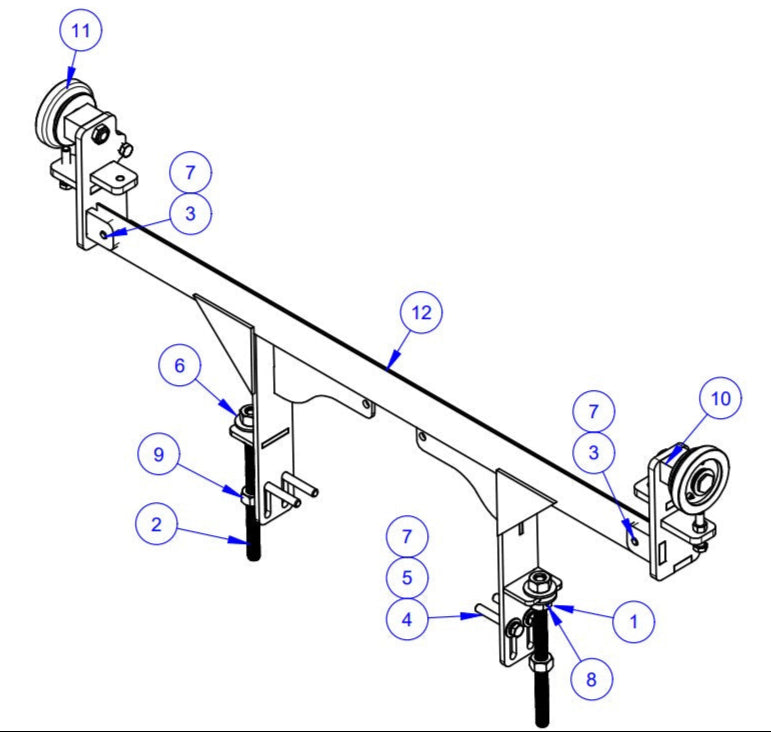 VLP3036 Hanger Profile Assembly Parts by Allen Engineering