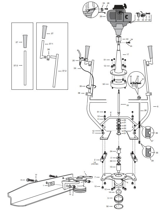 HD6060, HD6161, HD7070, HD7171 Screed Assembly Parts By Allen Engineering