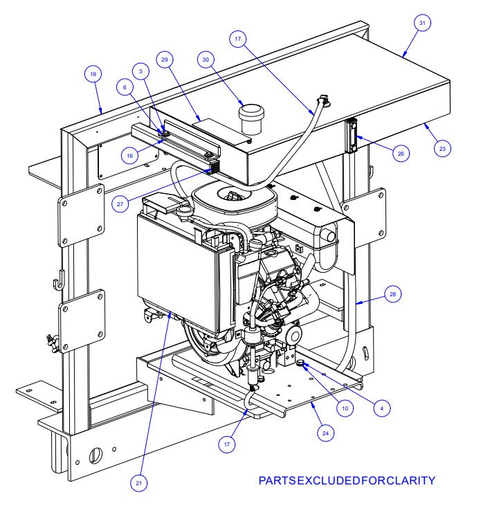 TRTP150B Triple Roller Tube Pavers Fuel Assembly-1 Parts by Allen Engineering