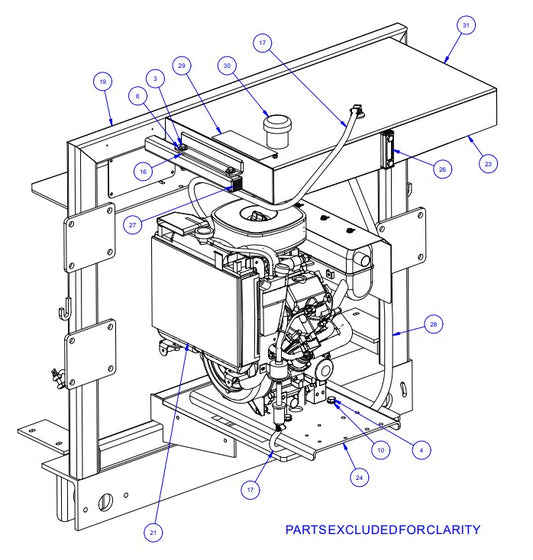 TRTP150B Triple Roller Tube Pavers Fuel Assembly-1 Parts by Allen Engineering