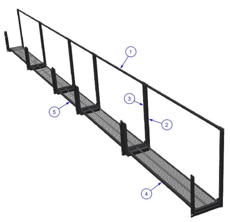 TRTP150B Triple Roller Tube Pavers Front Walkway Assembly (Option) Parts by Allen Engineering