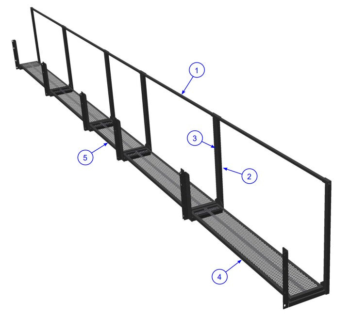 TRTP255T4 Triple Roller Tube Pavers Front Walkway Assembly Parts by Allen Engineering