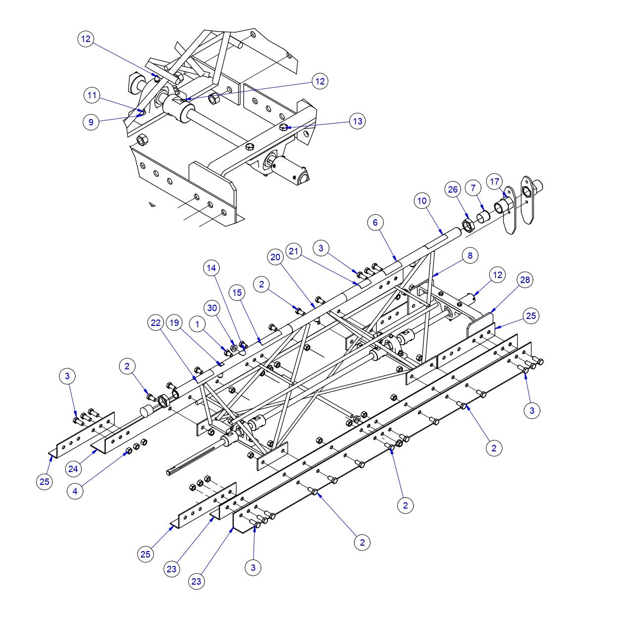 SE12 5 Foot Section Assembly Parts By Allen Engineering