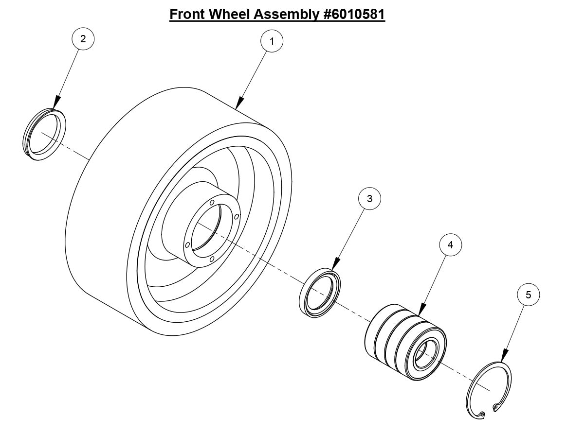 CC6571 Front Wheel Assembly