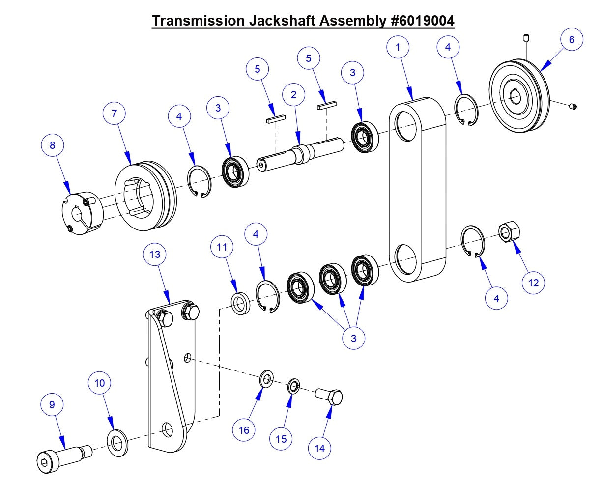 CC6571 Transmission Jackshaft Assembly