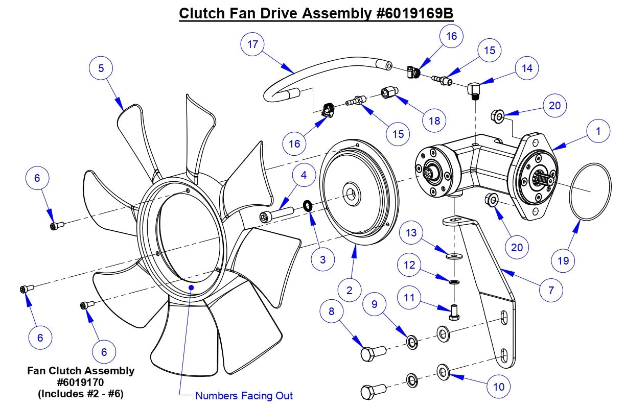 CC6571-3 Clutch Fan Drive Assembly
