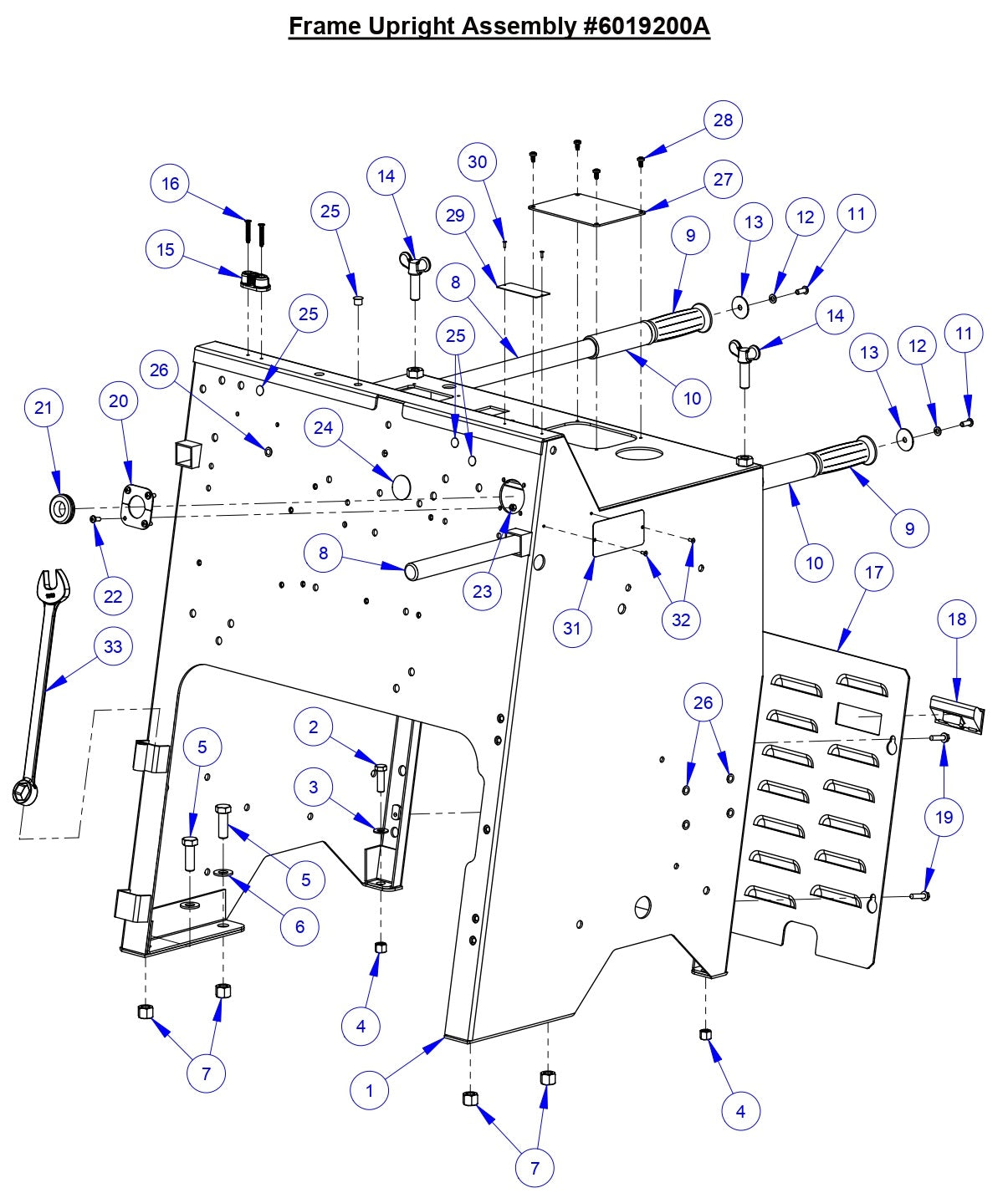 CC6571 Frame Upright Assembly