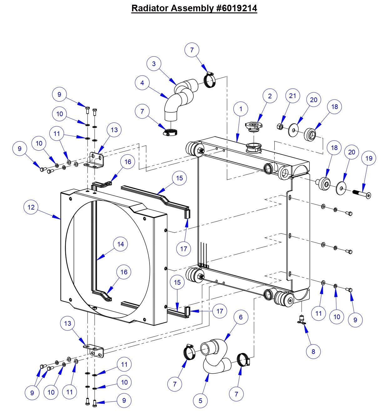 CC6571/CC6571-3 Radiator Assembly