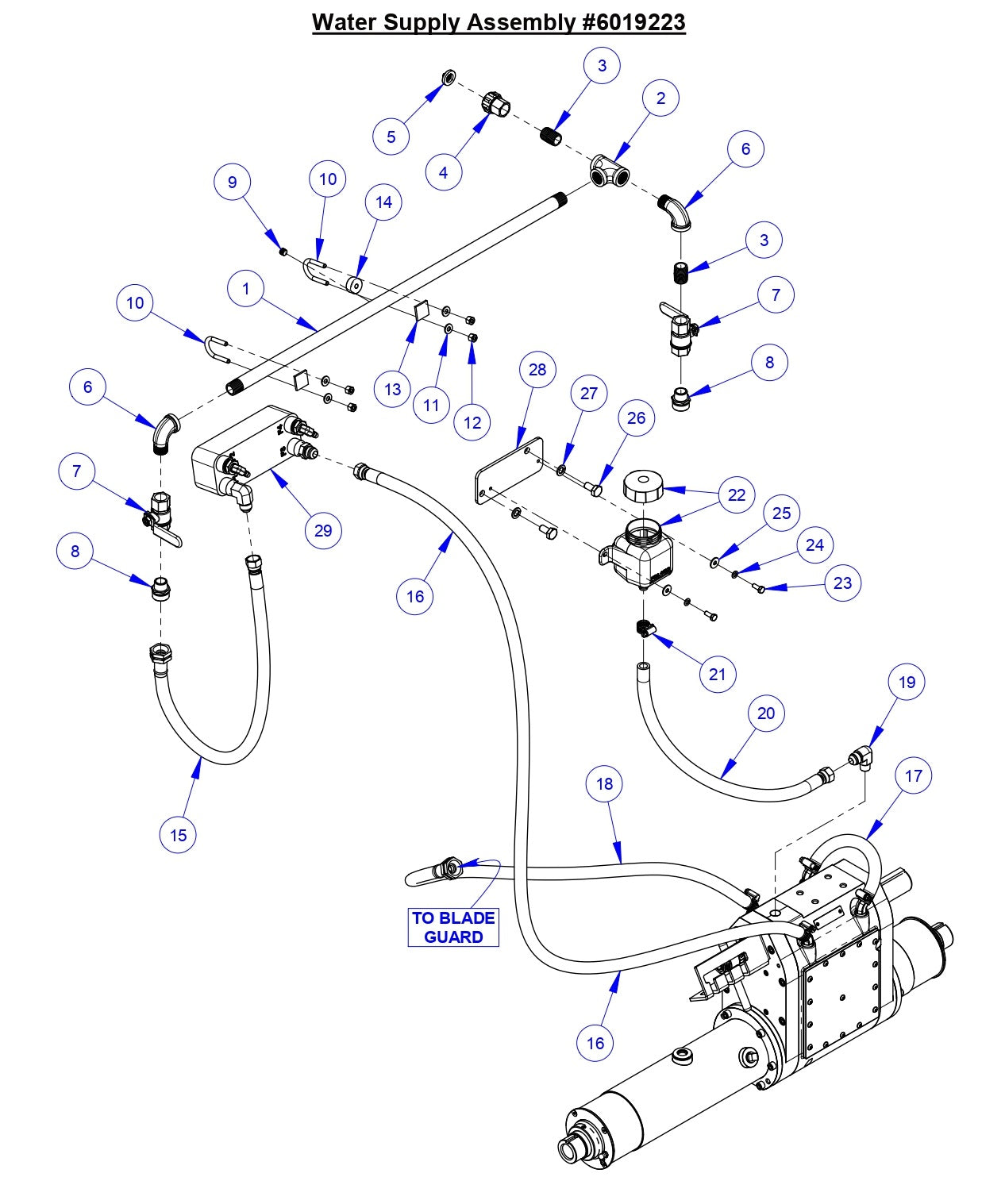 CC6571-3 Water Supply Assembly