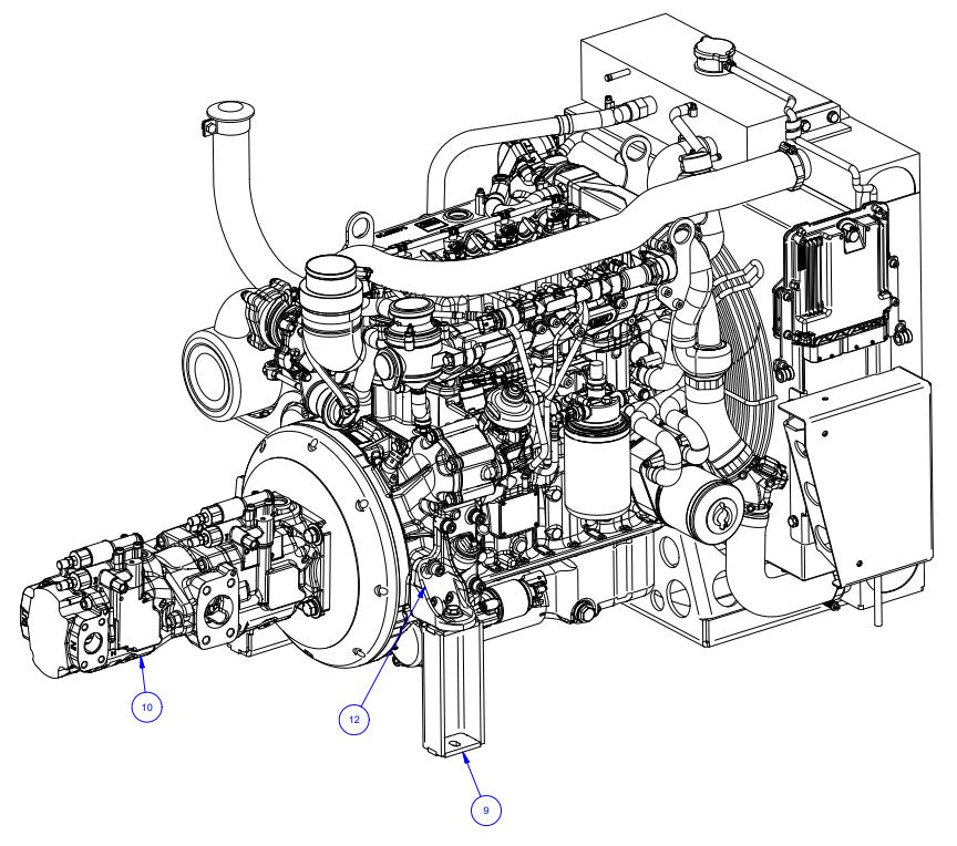 TRTP275 Triple Roller Tube Pavers Engine Assembly Parts by Allen Engineering