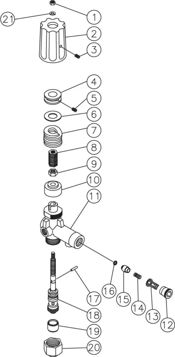 DH-2503-SP0H6M/SP0K6M/SP0M6M, DH-2504-SE0E2G/DH-2504-SE0E3G/DH-3004-SE0E2G/DH-3504-SE0E3G (sn:15000000-99999999), DH-3004-SE0E3G/DH-3504-SE0E2G (sn:15000000-15047915),DH-4004-SE0E2G/SE0E3G Unloader Assembly Parts By MiTM
