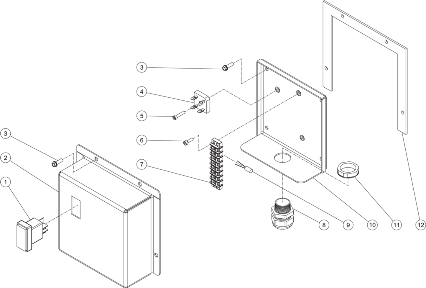 HSP-2503-0MMH (sn:0-15100771), (sn:15091720-15100771), HSP-2503-0MMK/0MMM/0MMS Electric Box Assembly Parts By Mi-T-M