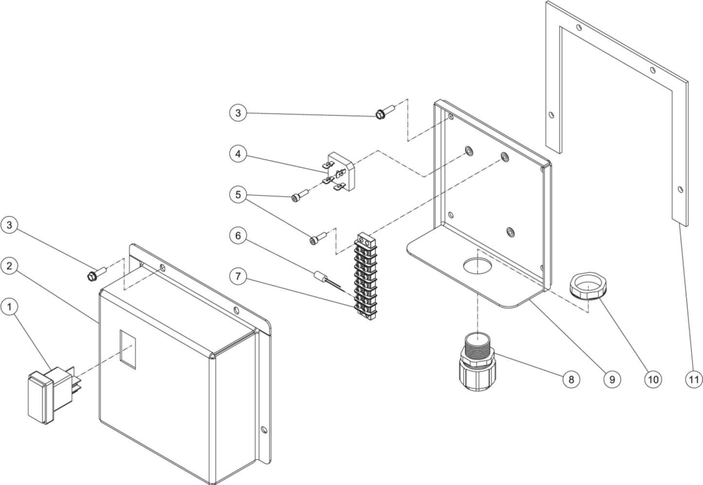 HSP-2503-0MMS (sn:0-15091719) Electric Box Assembly Parts By Mi-T-M