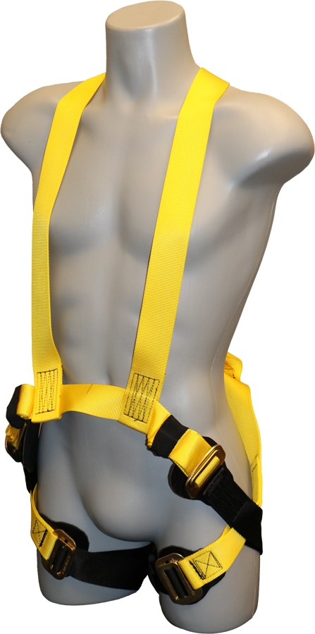 630UT Full Body Harness, no hardward above waist by FrenchCreek Production Yellow