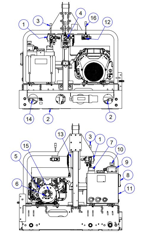 TRTP75 Hydraulics Assembly Parts by Allen Engineering