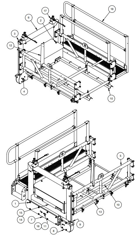 TRTP265 General Arrangement - Idle End Assembly Parts by Allen Engineering