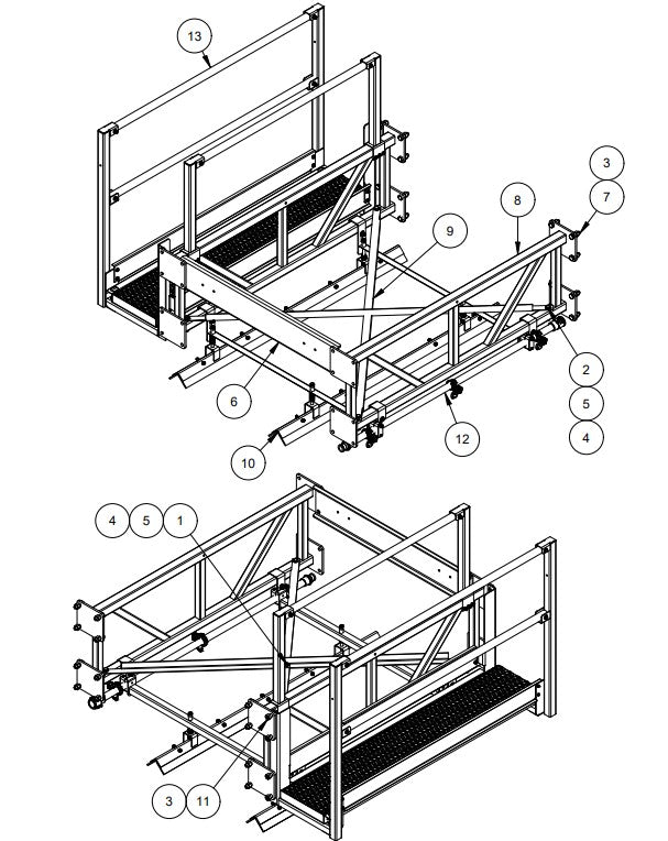 TRTP265 5’ Frame Section Assembly Parts by Allen Engineering