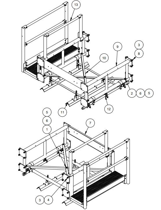 TRTP265 4’ Frame Section Assembly Parts by Allen Engineering