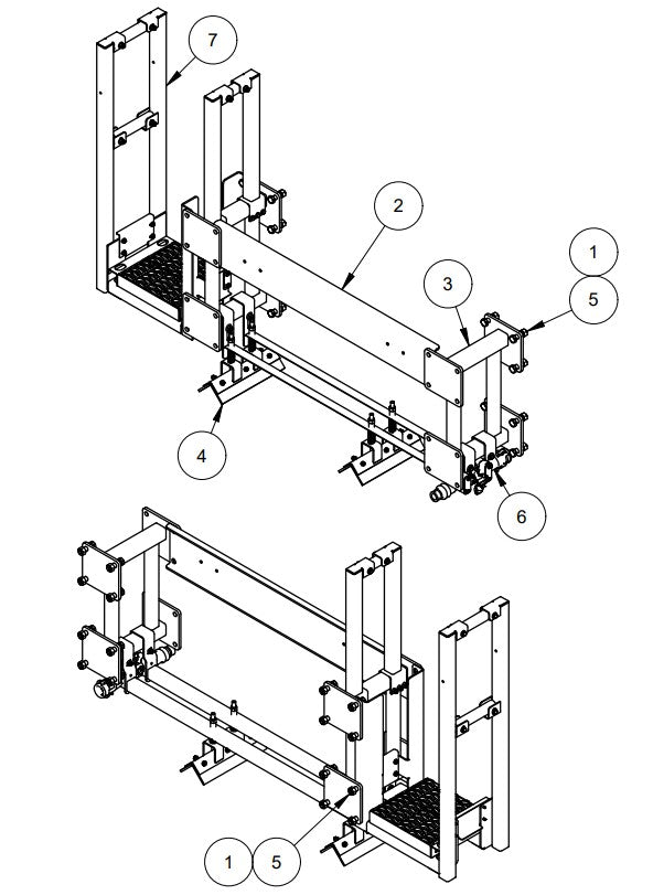 TRTP265 1’ Frame Section Assembly Parts by Allen Engineering