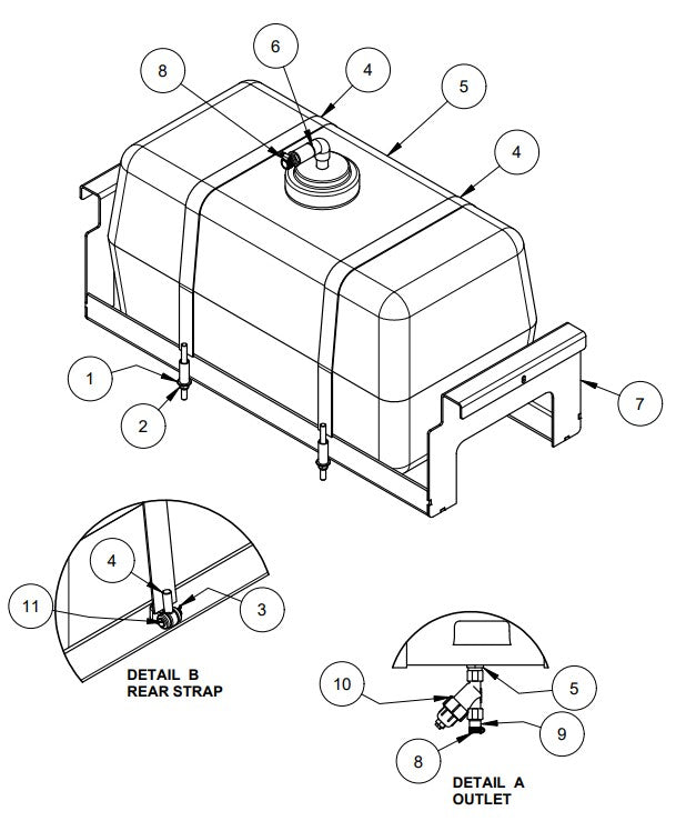 TRTP265 Water Spray Assembly Parts by Allen Engineering