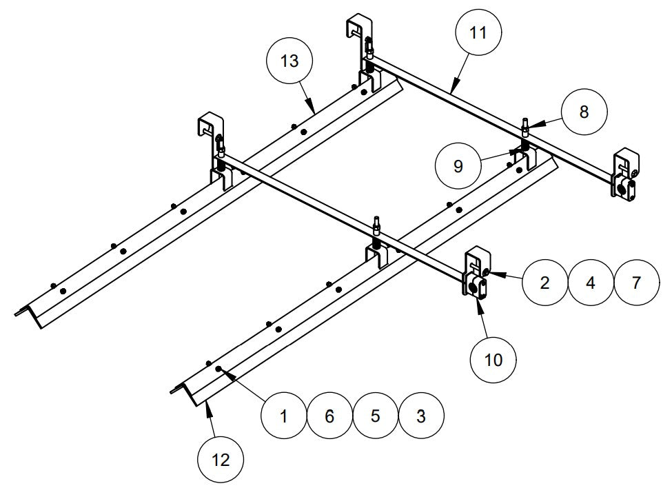 TRTP265 6’ Scraper Assembly Parts by Allen Engineering