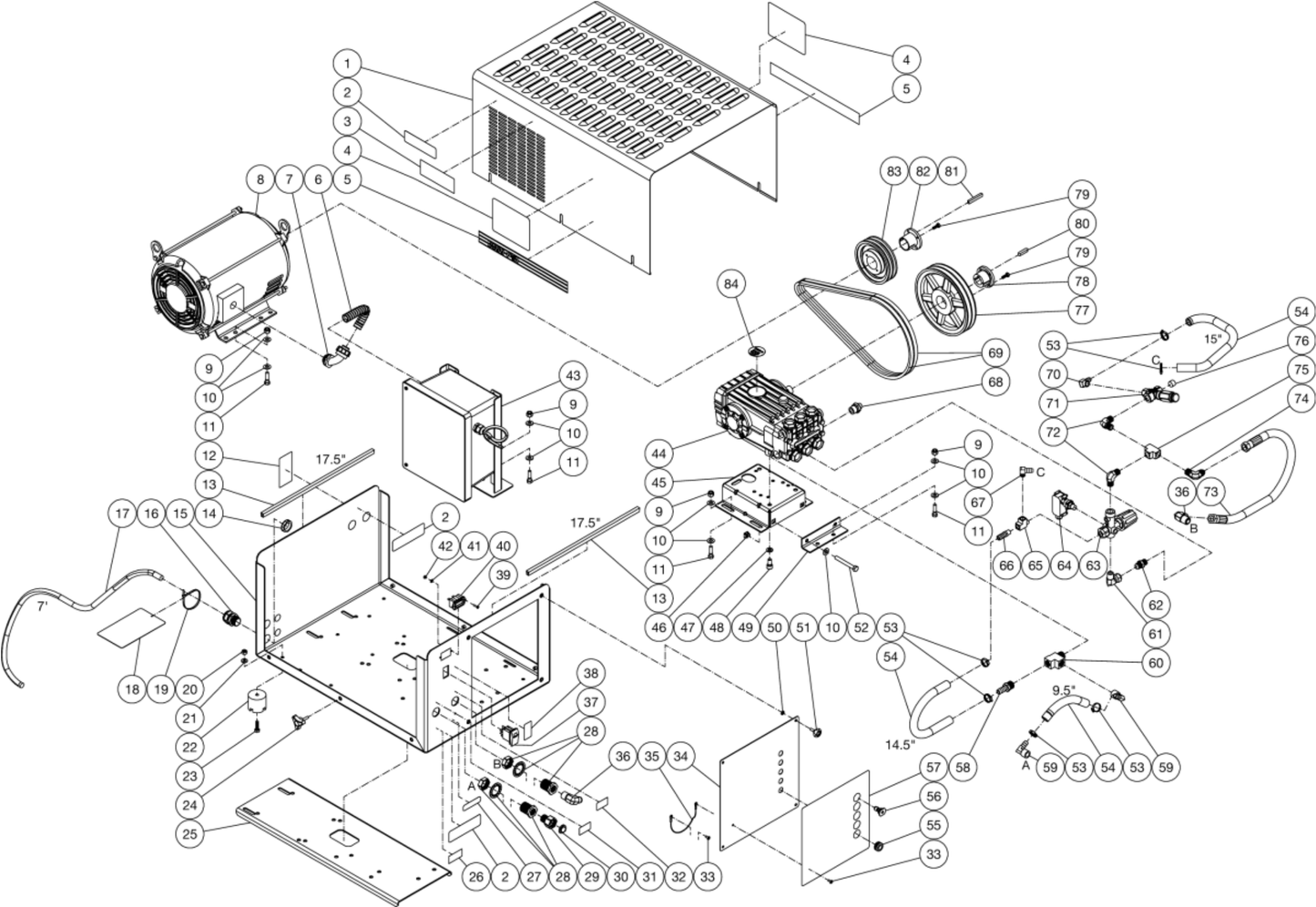 DH-2503-AE0E4G (sn:15131523-15155258) CW Unit Assembly Parts By Mi-T-M