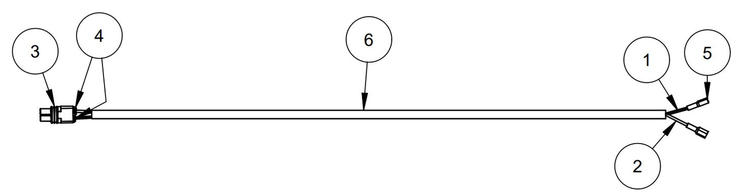 TRTP265 Harness, 23’ Gang TRTP Strobe Light Assembly Parts by Allen Engineering