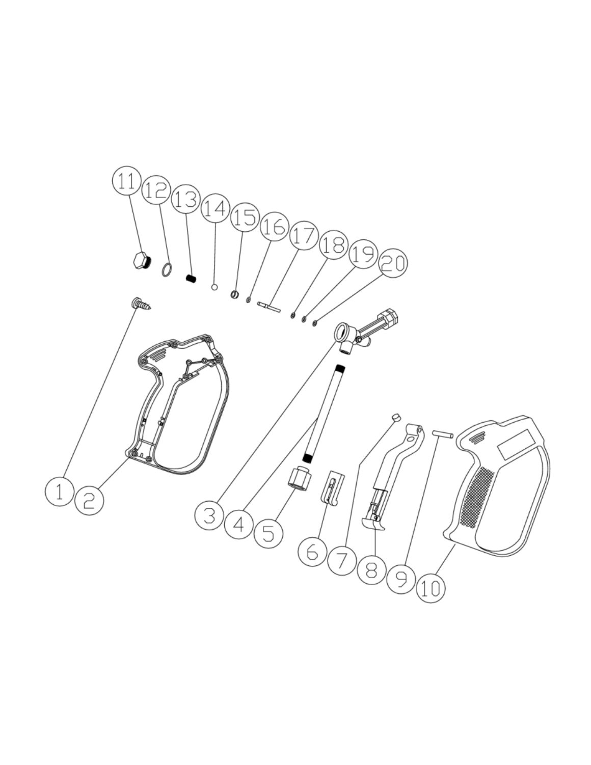 CW-2004-1ME1 (sn:0-10002365) Gun Assembly Parts By Mi-T-M