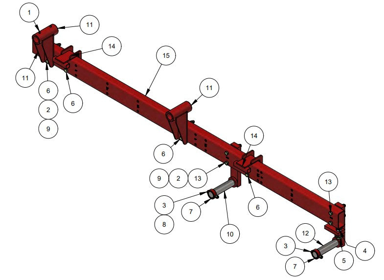 BDF6048B Skew Bar Sub-Assembly Parts by Allen Engineering