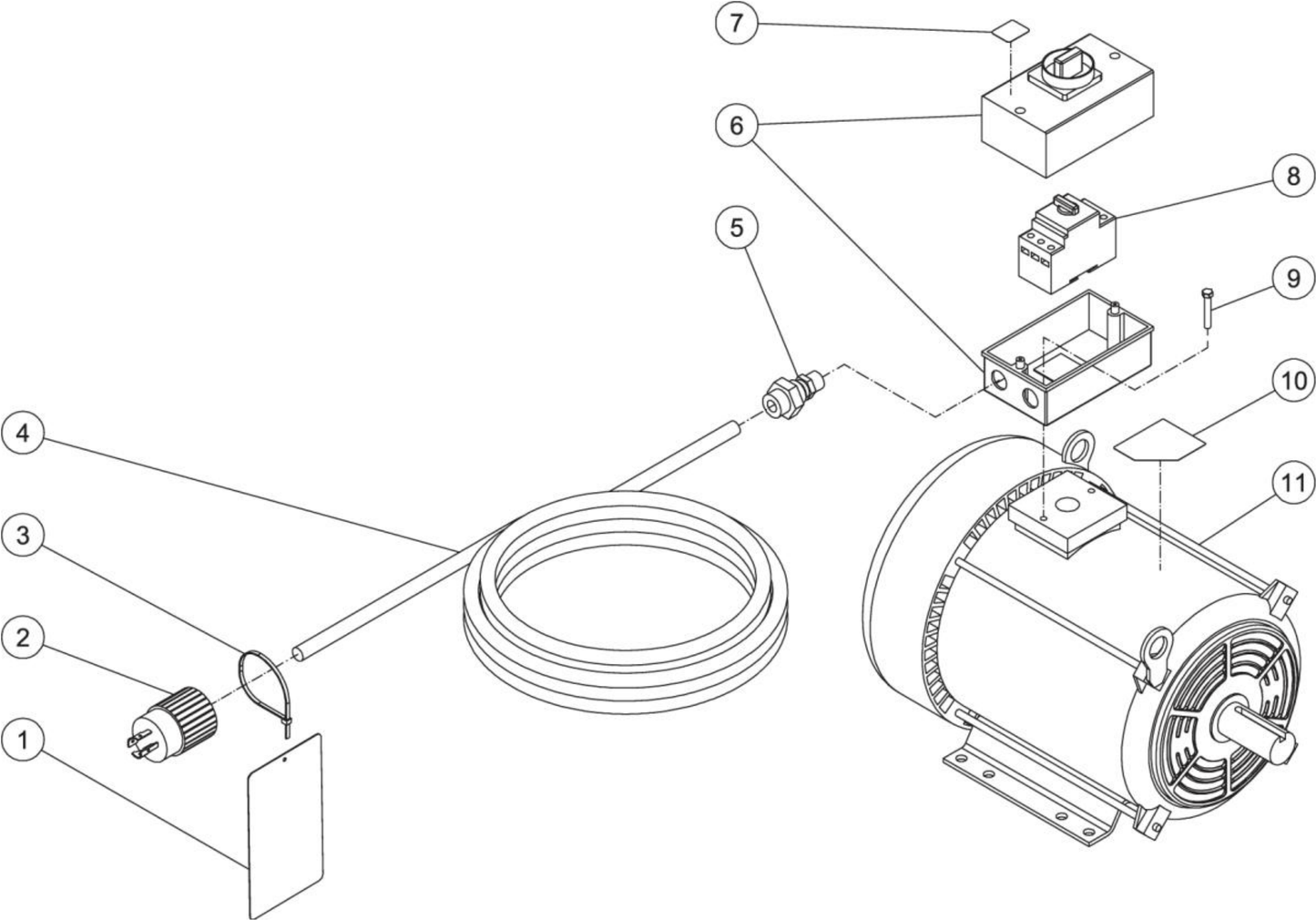 CW-2405-4ME3 (sn:10874729-11326874) Motor Assembly Parts By Mi-T-M