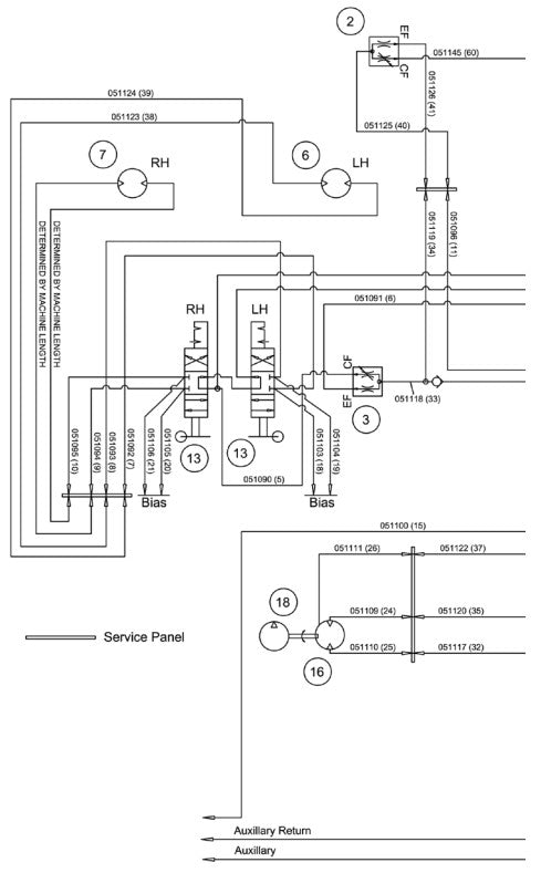 BDF6048B Mainframe Hydraulic Schematic Assembly Parts by Allen Engineering