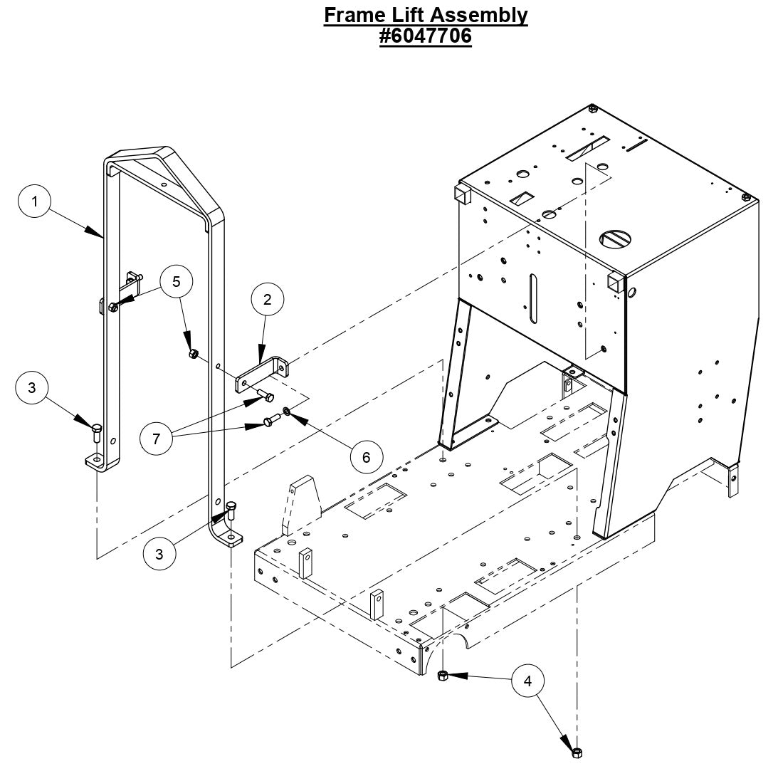 CC2500 Frame Lift Assembly