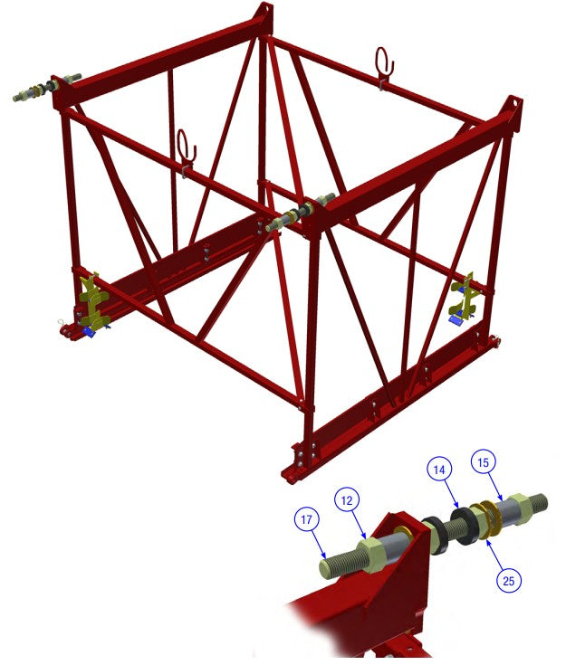 BDF6048B 6’, 66” Frame Assembly Parts by Allen Engineering