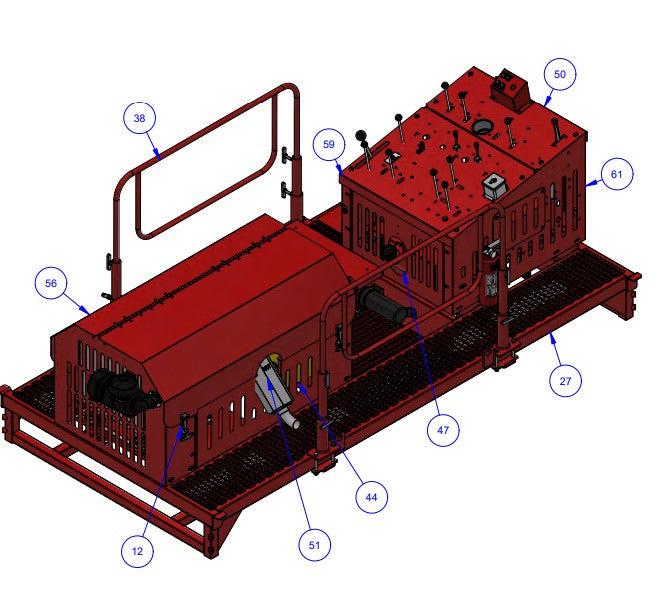 BDF6048B Kubota Power Unit Assembly Parts by Allen Engineering