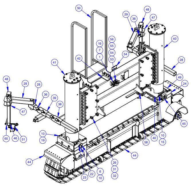 APCP1600 Right Hand, End Frame Assembly Parts by Allen Engineering