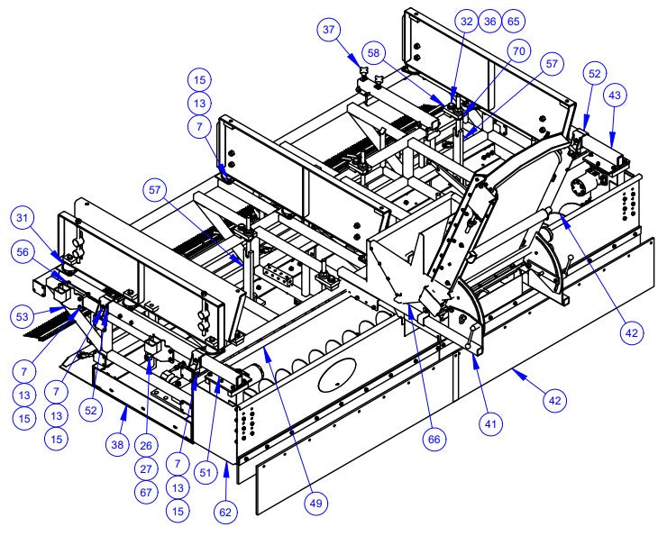 APCP1600 Paving Package Assembly Parts by Allen Engineering