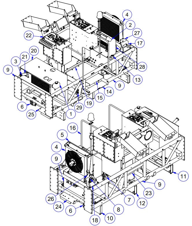 APCP800 Main Frame Assembly Parts by Allen Engineering